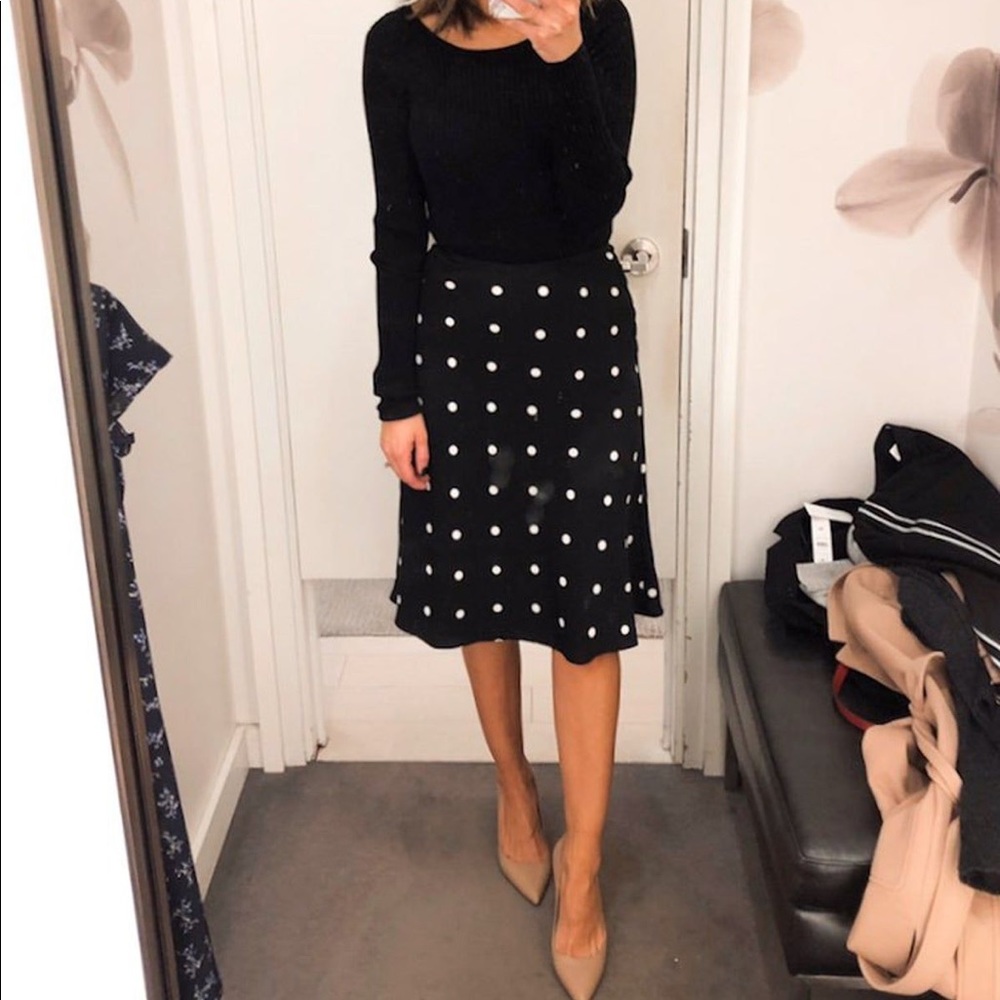 Ann Taylor Polka Dot Skirt